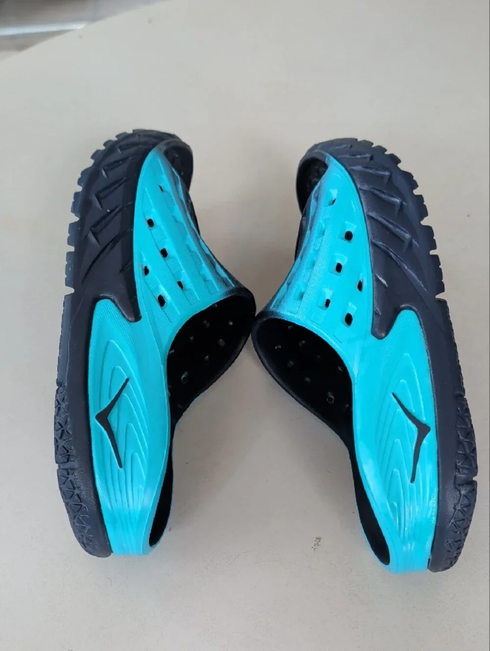 Hoka Black and Teal Slide Sandals - Picture 7 of 12